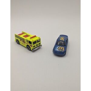 Hot Wheels 1976 Fire Truck & 1998 Mac Tonight Bill Elliott 94 NASCAR Diecast Lot